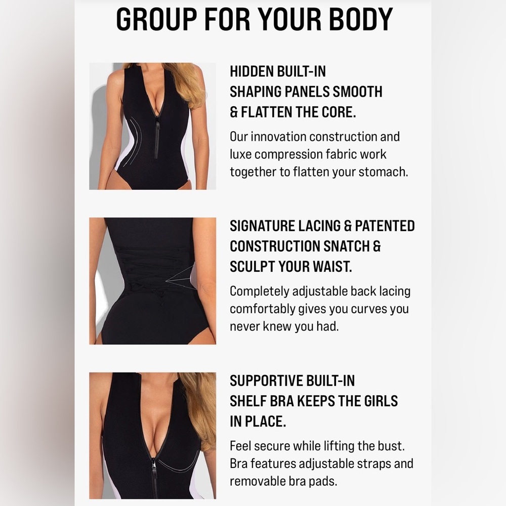TA3 Sleeveless Surfy Black and White Women's One Piece Swimsuit 🔥🔥🔥 - Picture 5 of 13